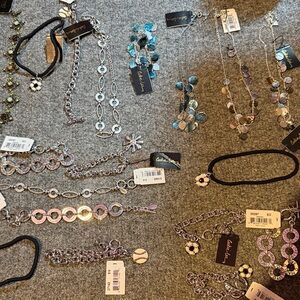 Cookie Lee Silver and Blue Necklace